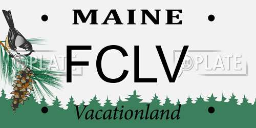FCLV Maine License Plate