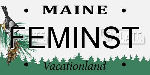 FEMINST Maine License Plate