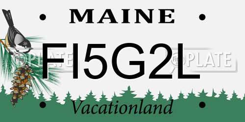 FI5G2L Maine License Plate