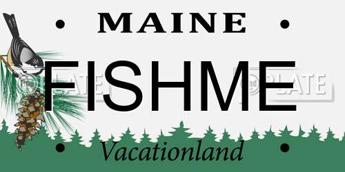 FISHME Maine License Plate