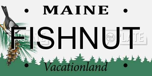 FISHNUT Maine License Plate