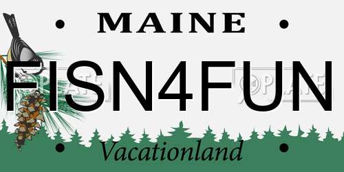 FISN4FUN Maine License Plate