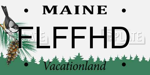 FLFFHD Maine License Plate