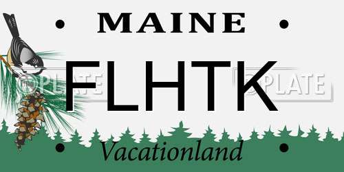 FLHTK Maine License Plate