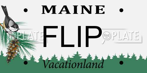 FLIP Maine License Plate