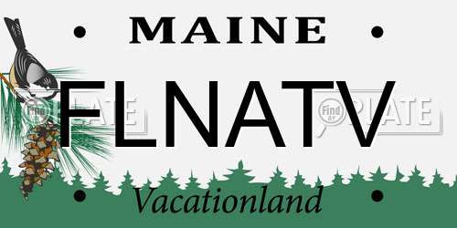 FLNATV Maine License Plate