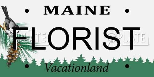 FLORIST Maine License Plate