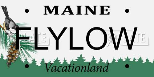 FLYLOW Maine License Plate