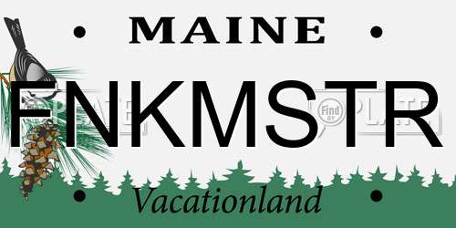 FNKMSTR Maine License Plate