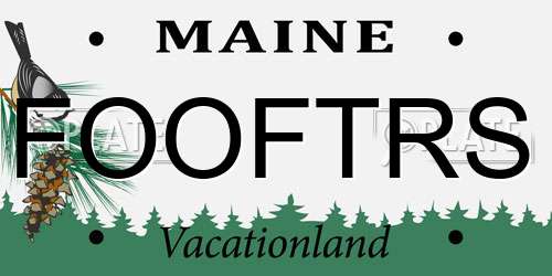 FOOFTRS Maine License Plate