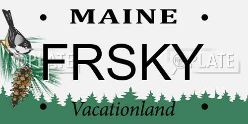 FRSKY Maine License Plate