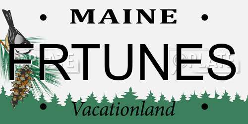 FRTUNES Maine License Plate