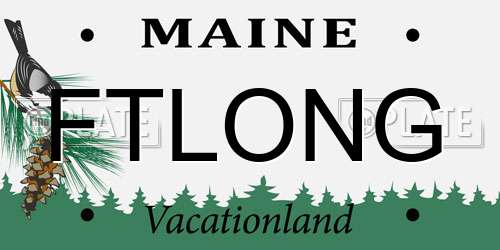 FTLONG Maine License Plate