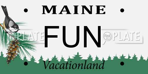 FUN Maine License Plate