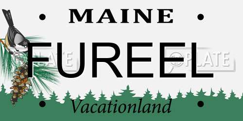FUREEL Maine License Plate