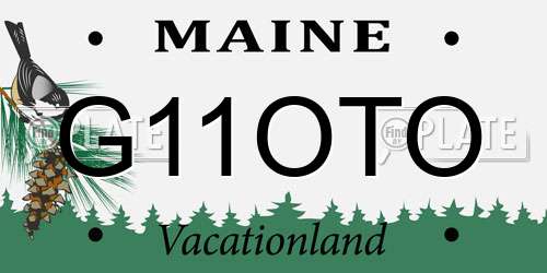 G11OTO Maine License Plate