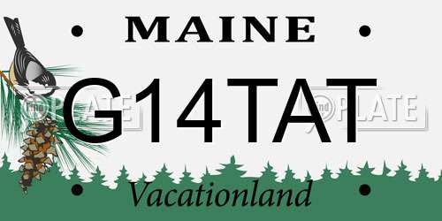 G14TAT Maine License Plate