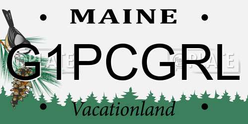 G1PCGRL Maine License Plate