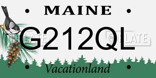 G212QL Maine License Plate