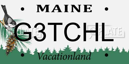G3TCHL Maine License Plate