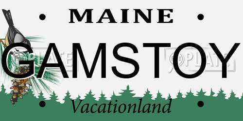 GAMSTOY Maine License Plate