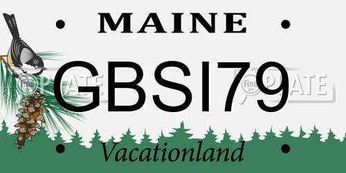 GBSI79 Maine License Plate
