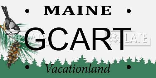 GCART Maine License Plate