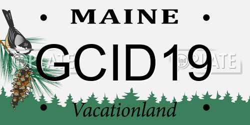 GCID19 Maine License Plate