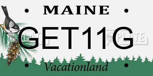 GET11G Maine License Plate