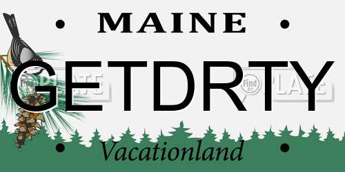GETDRTY Maine License Plate