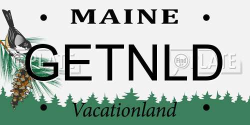 GETNLD Maine License Plate