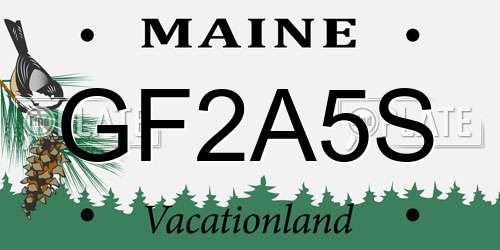 GF2A5S Maine License Plate