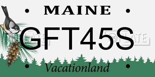 GFT45S Maine License Plate