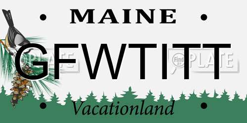GFWTITT Maine License Plate