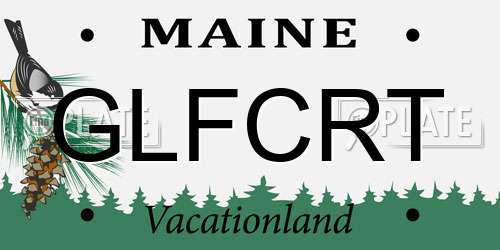 GLFCRT Maine License Plate