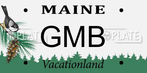 GMB Maine License Plate