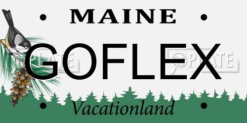 GOFLEX Maine License Plate