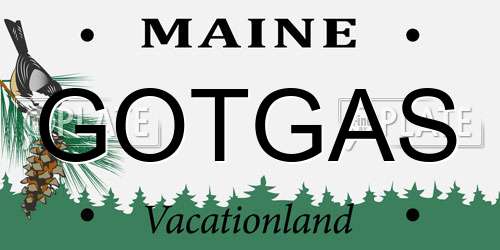 GOTGAS Maine License Plate