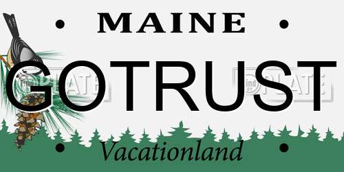 GOTRUST Maine License Plate