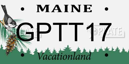 GPTT17 Maine License Plate