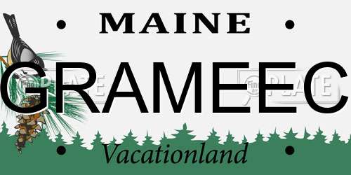 GRAMEEC Maine License Plate