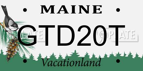 GTD20T Maine License Plate