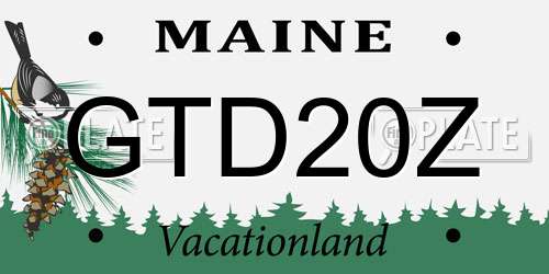 GTD20Z Maine License Plate