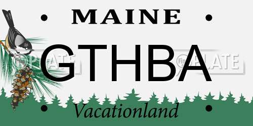 GTHBA Maine License Plate