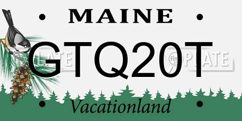 GTQ20T Maine License Plate