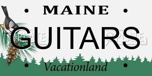 GUITARS Maine License Plate