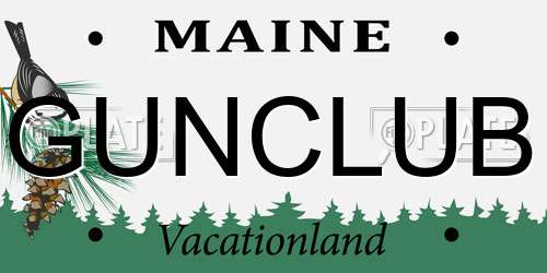 GUNCLUB Maine License Plate