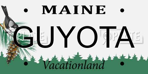 GUYOTA Maine License Plate