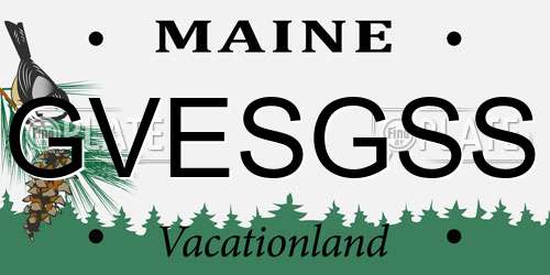 GVESGSS Maine License Plate