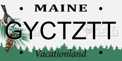 GYCTZTT Maine License Plate